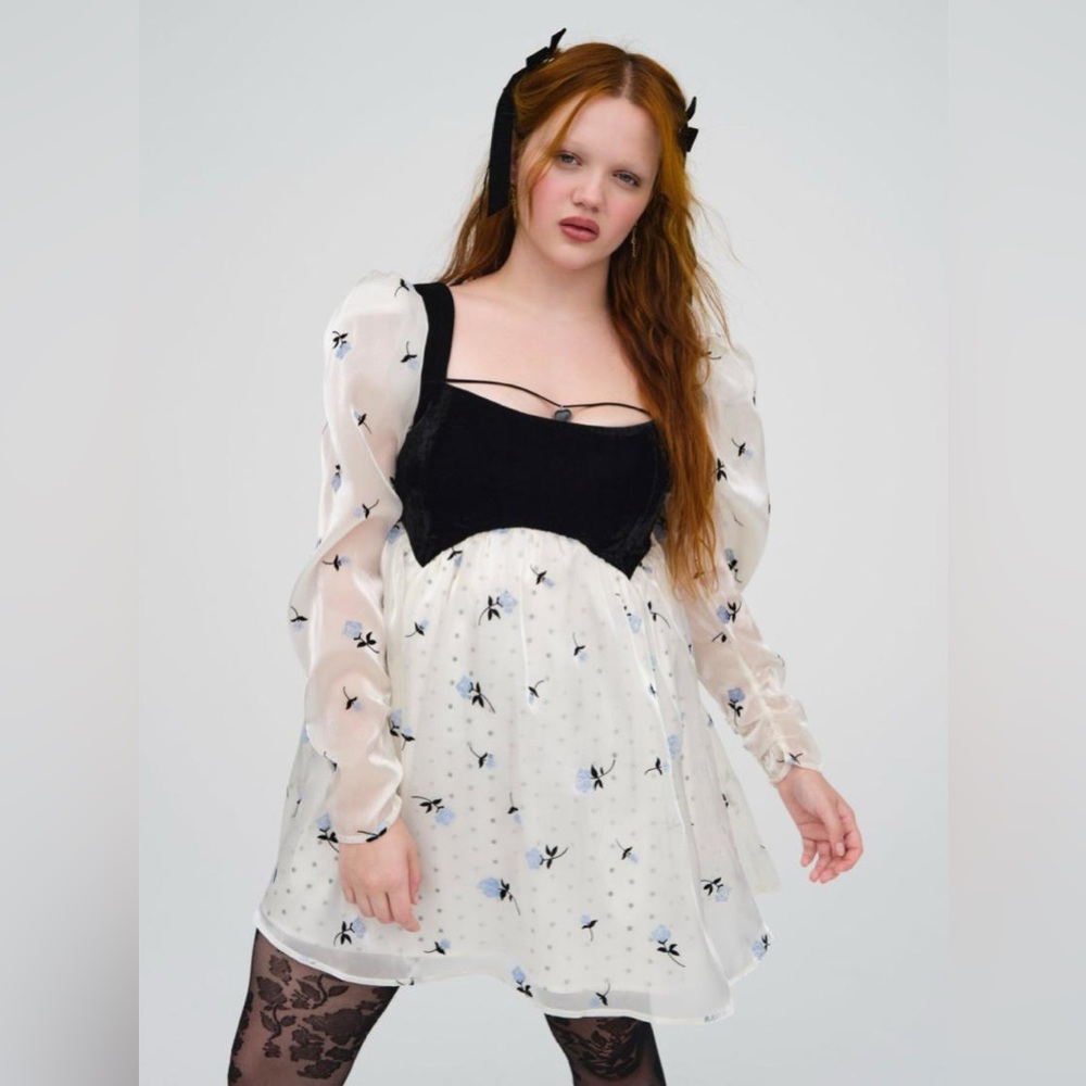 For Love and Lemons Marcella mini Floral Daisy Dress NWT